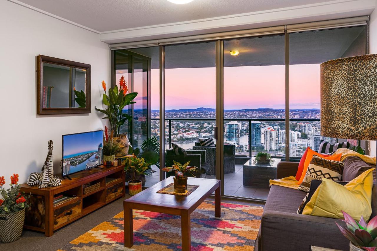 African Escape On Level 38 - Balcony With Views Brisbane Buitenkant foto