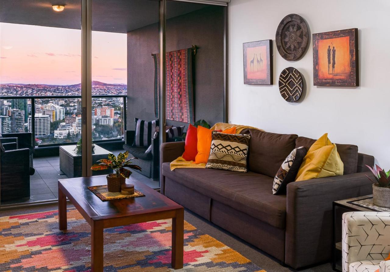 African Escape On Level 38 - Balcony With Views Brisbane Buitenkant foto